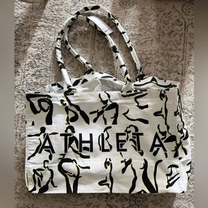 Athleta Black and Yellow Tote